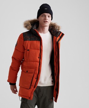 Superdry SD Explorer Parka Férfi Kabát Narancssárga | OIWRN3168